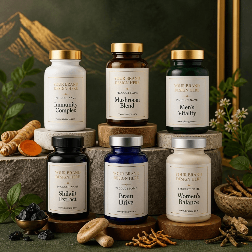 Private Label Supplement Manufacturing in India: A Guide to Custom Wellness Brands with Giva Agro.